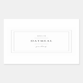 Etiquetas de Comida de aveia