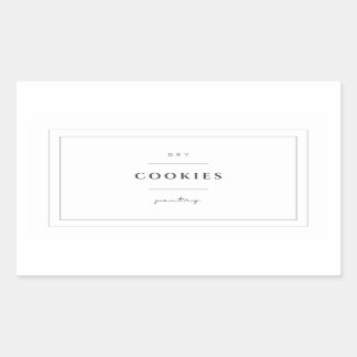 Etiquetas de Comida de cookies