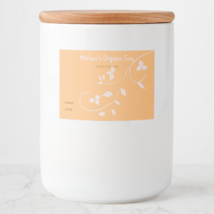 Etiquetas de Comida de mistura de chá e chá person