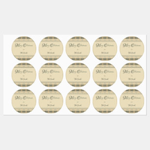 Etiquetas de Comida de Natal Fletcher