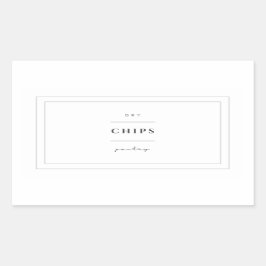 Etiquetas de Comida do chipset