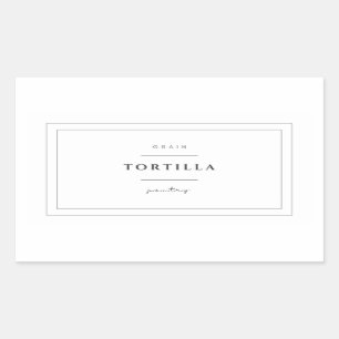 Etiquetas de Comida Tortilla