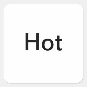 Etiquetas de configuração de temperatura "quente"/