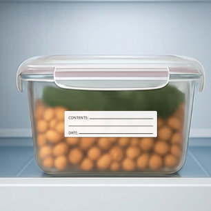 Etiquetas de congelador de organização de conteúdo