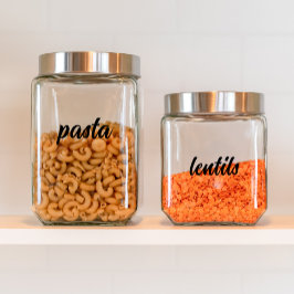 Etiquetas de contentor de comida personalizadas