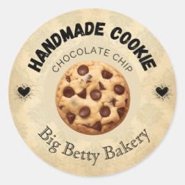 Etiquetas de Cookie Chip de Chocolate Personalizad