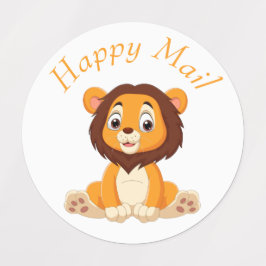 etiquetas de cor d'água de endereço de aniversário