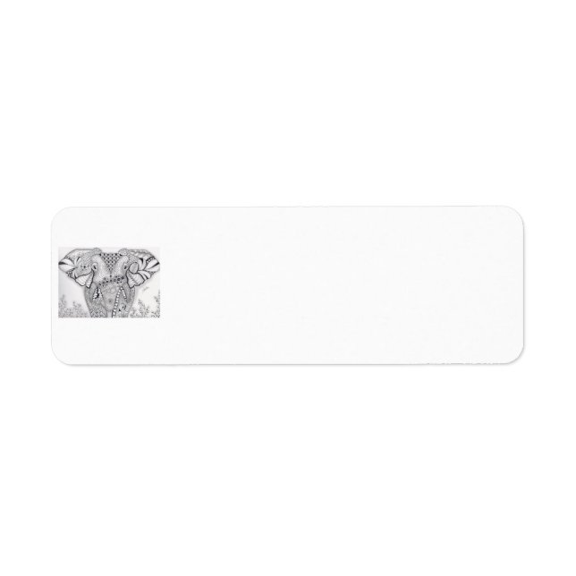 Etiquetas de Correio Elefante (Frente)