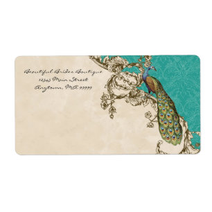 Etiquetas de Correio - Peacock & Etchings de Vinta