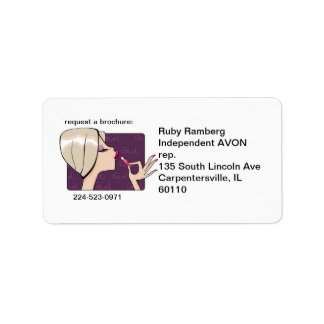 Etiquetas de Correio Representante Avon