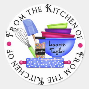 Etiquetas de cozimento personalizadas da cozinha