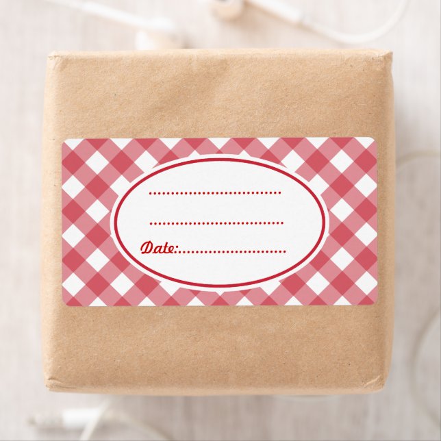 Etiquetas de Cozinha Vermelhas Personalizadas (Insitu)