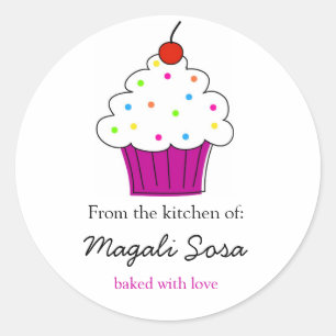 Etiquetas de Cupcake, da Cozinha de...
