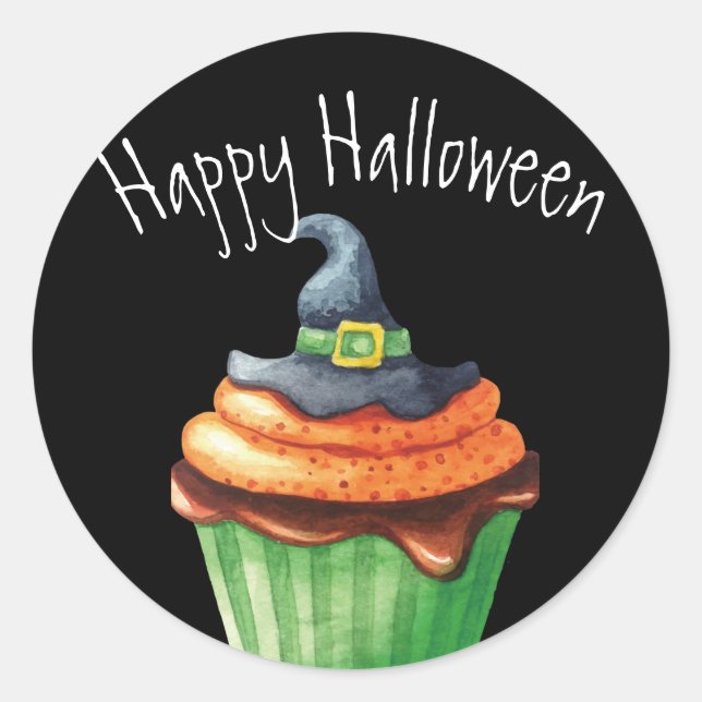 Etiquetas de Cupcake de Halloween (Frente)