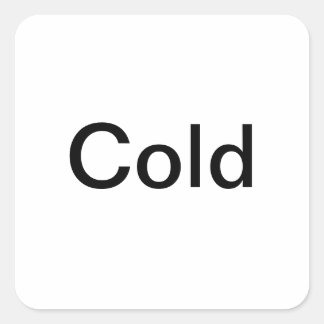 Etiquetas de definição de temperatura "frias"/