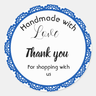 Etiquetas de design de borda azul