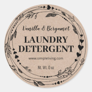 Etiquetas de Detergentes de Lavagem Perfumada em C