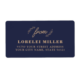 Etiquetas de devolução de flores silvestres