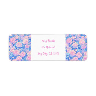 Etiquetas de devolução floral Pastel Lofi