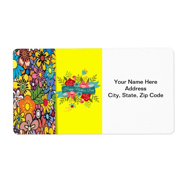 Etiquetas de dia de as mães (Frente)