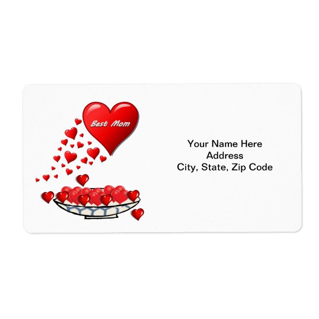 Etiquetas de dia de as mães (Frente)