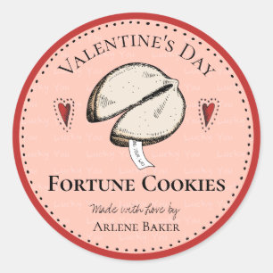 Etiquetas de Dia de os namorados de Cookie Fortune
