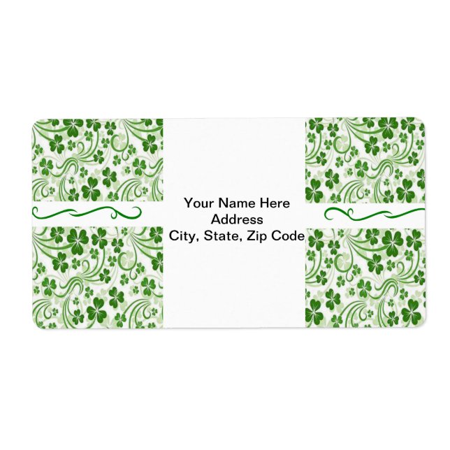 Etiquetas de Dia de Patrick (Frente)