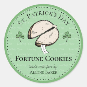 Etiquetas de Dia de São Patrício de Cookie Fortune