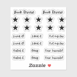 Etiquetas de Diário de Leitura de Revisão de Livro