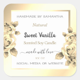 Etiquetas de embalagem de produto Dourado, com ant