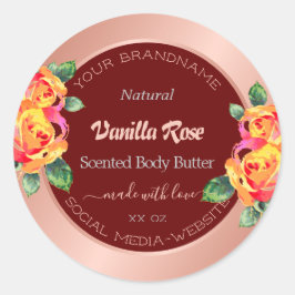 Etiquetas de embalagem de produto flexível Dourada