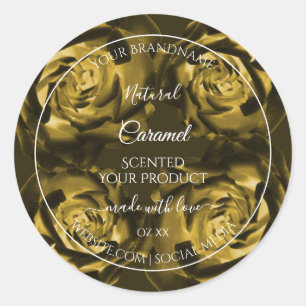 Etiquetas de embalagem de produto floral Rosas cas