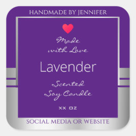 Etiquetas de embalagem de produtos bonito, roxo e