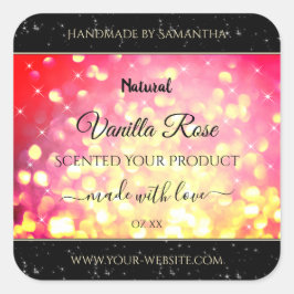 Etiquetas de embalagem de produtos com brilho Dour