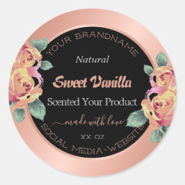 Etiquetas de embalagem de produtos de florescência