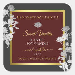 Etiquetas de embalagem de produtos Dourados Cinzas