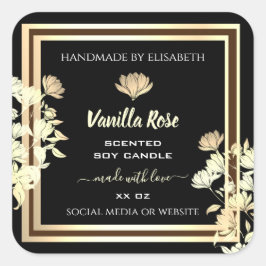 Etiquetas de embalagem de produtos Dourados com sa