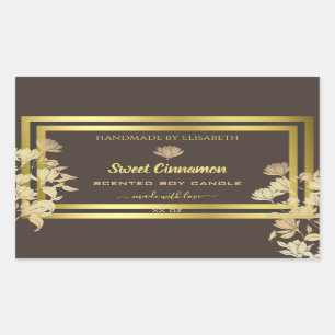 Etiquetas de embalagem de produtos florais Cores D