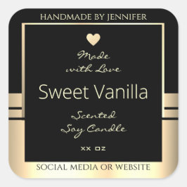 Etiquetas de embalagem de produtos luxuosos preto