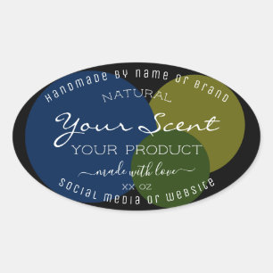 Etiquetas de embalagem de produtos modernos azul p