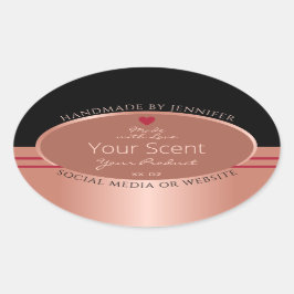 Etiquetas de embalagem de produtos nobres castanho