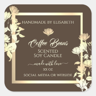 Etiquetas de embalagem de produtos orais Douradas 