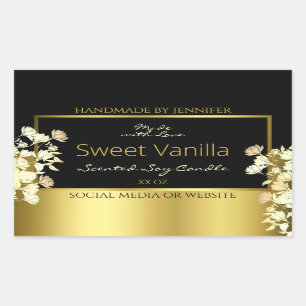 Etiquetas de embalagem de produtos para flores pre