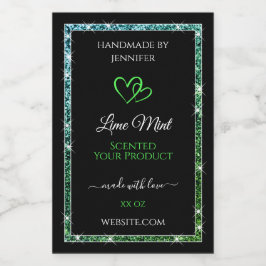 Etiquetas de embalagem de produtos pretos Brilhant