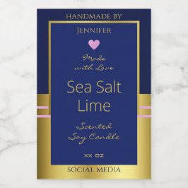 Etiquetas de embalagem do produto extravagante Azu