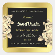 Etiquetas de embalagem do produto oral preto Ombre