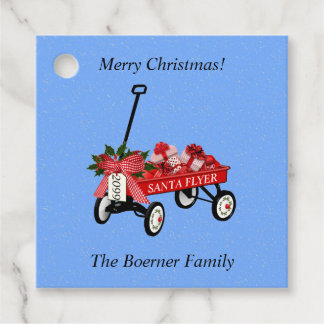 Etiquetas de empacotamento do carro vermelho da ár