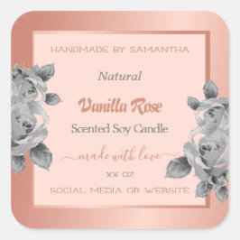 Etiquetas de empacotamento do produto Dourado rosa