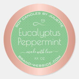 Etiquetas de empacotamento Dourado Rosa moderno - 