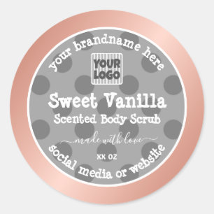 Etiquetas de encapsulamento de logotipo personaliz